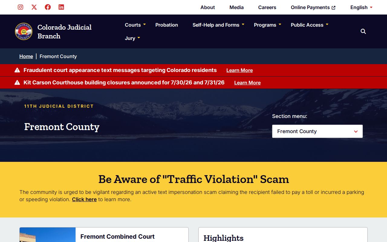 Fremont County criminal court case services